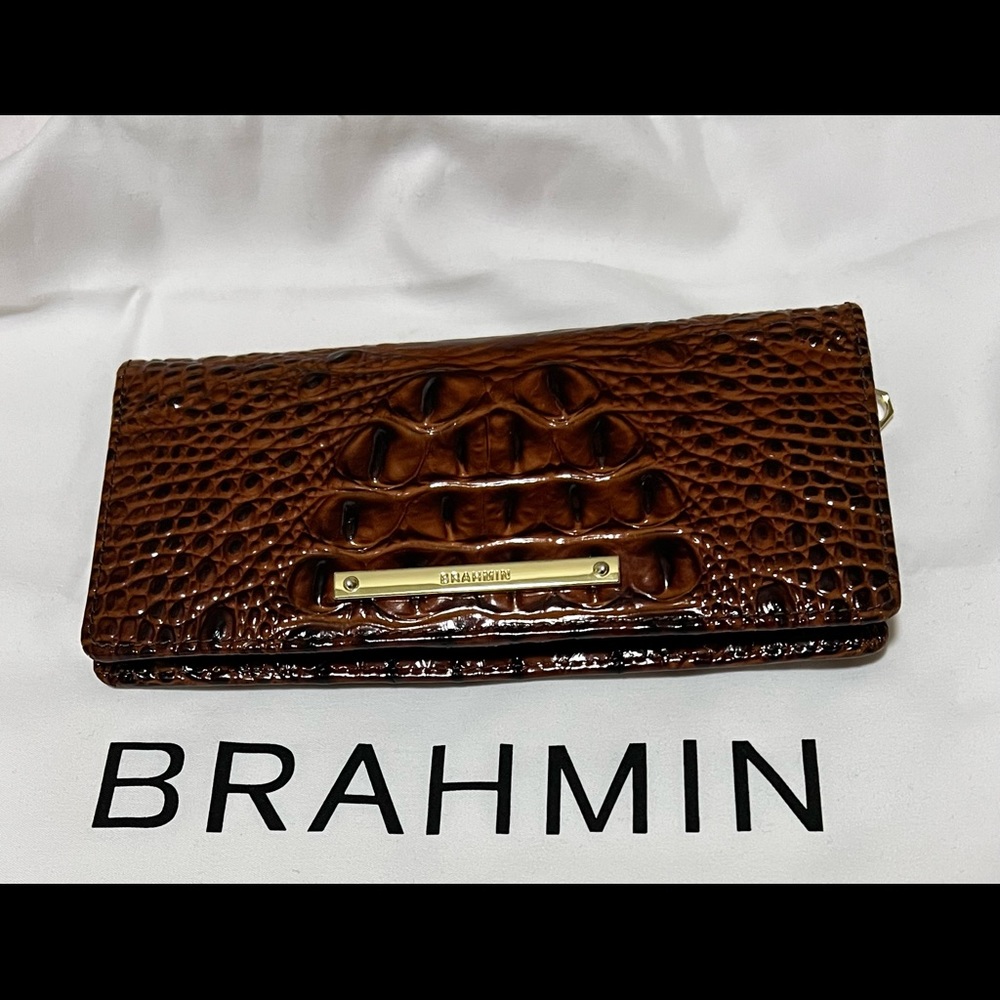 Ady Wallet in Pecan by Brahmin